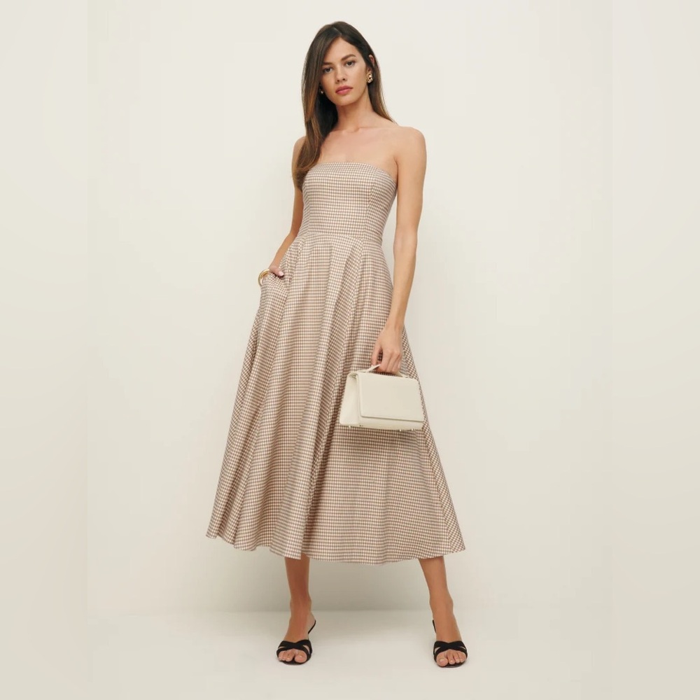 Reformation Astoria Dress in Anzo Check sz 6
